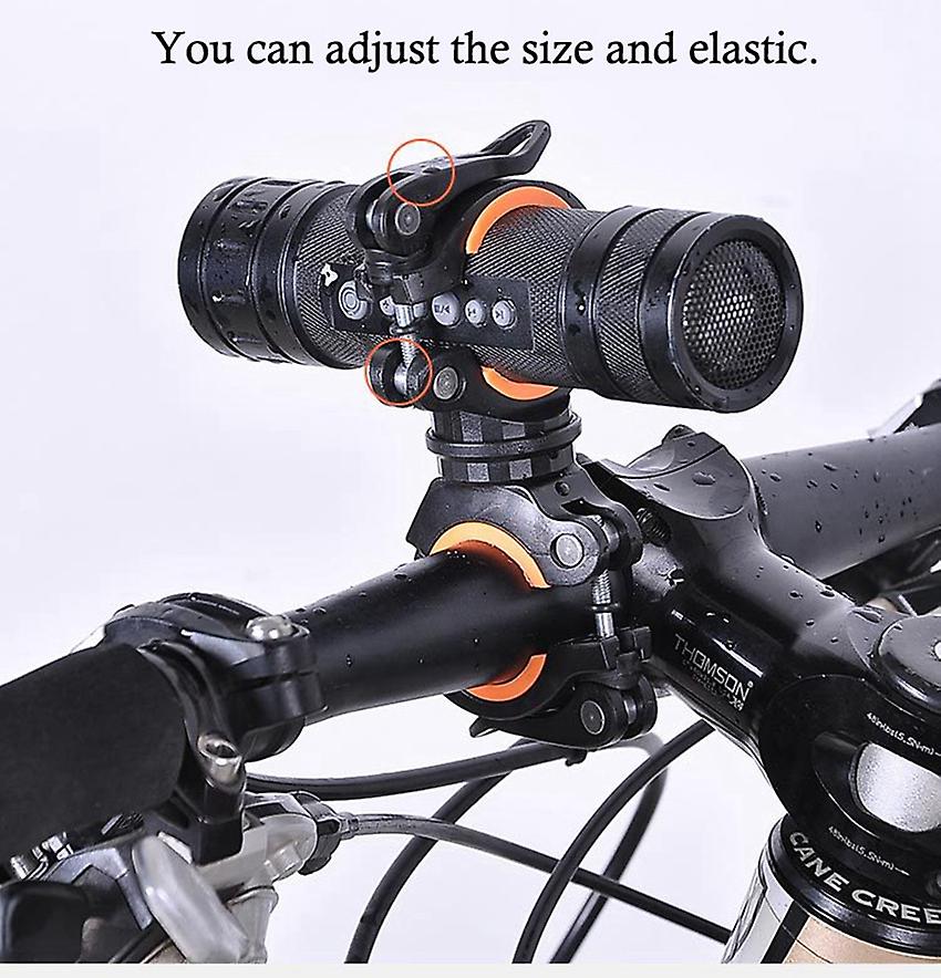 Born Pretty Multifunction Bike Bicycle Flashlight Holder 360 Degree Rotation Torch Mount Led Head Front Light Holder Clip For Mtb Road Bike