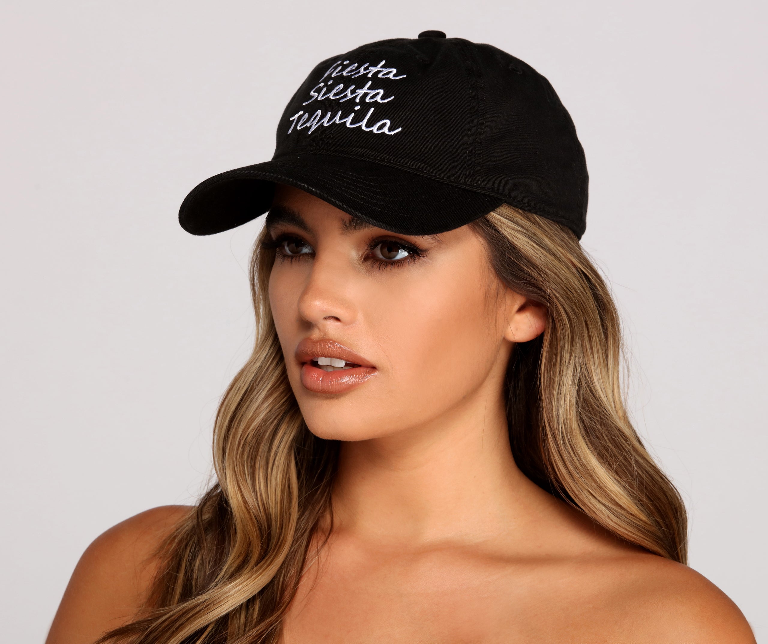 Fiesta, Siesta, Tequila Script Cap