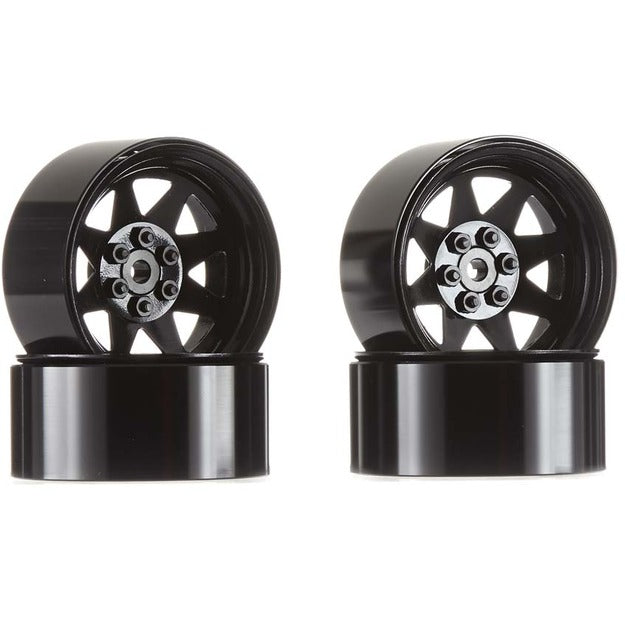 6 Lug Wagon 2.2 Steel Stamped Beadlock Wheel, Blk