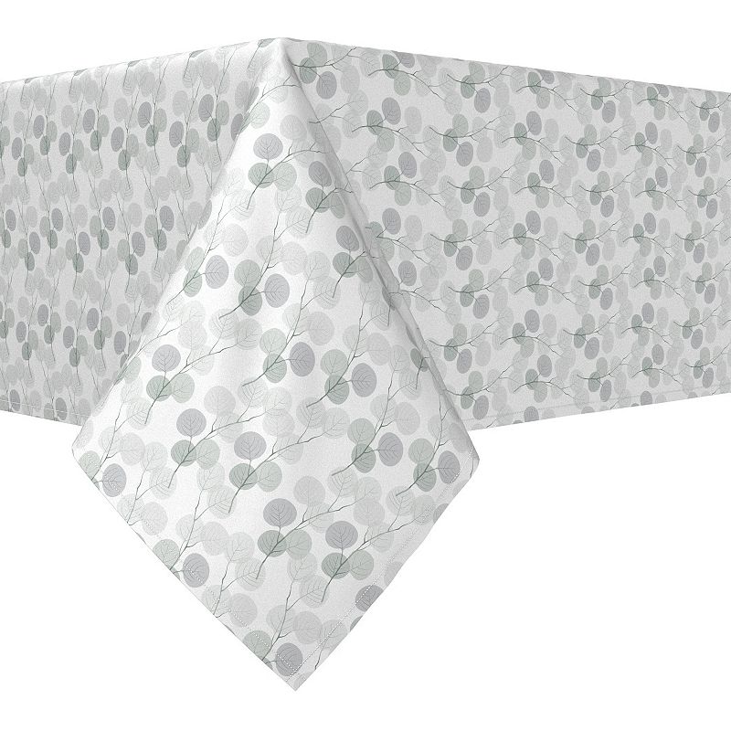 Rectangular Tablecloth， 100% Cotton， 52x104， Monochrome Branches