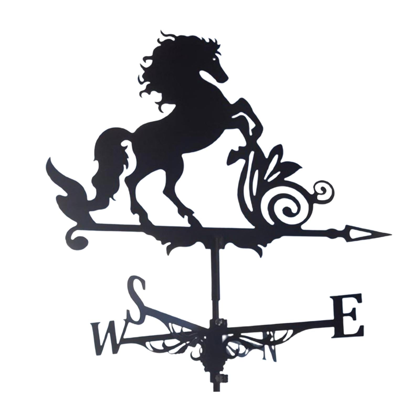 Weather Vane with Horse Ornament Wind Vane Weather vain for roof Weather vanes