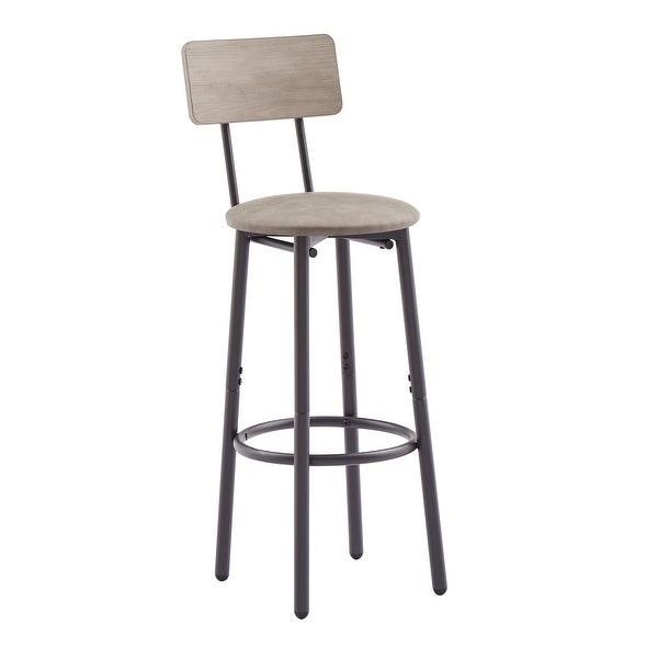 3pcs Industrial Style Bar Table Set with 2 Bar Stools