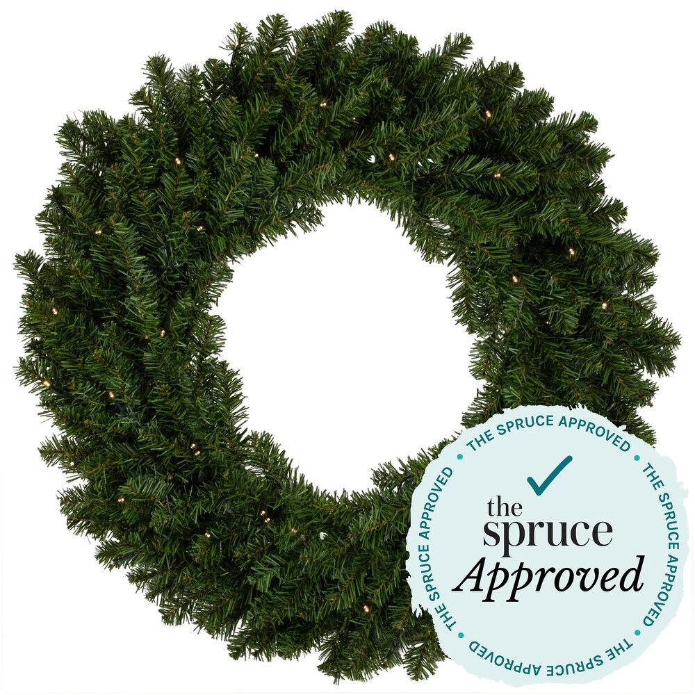 Canadian Pine Artificial Christmas Wreath  30 Inch  Unlit   Green