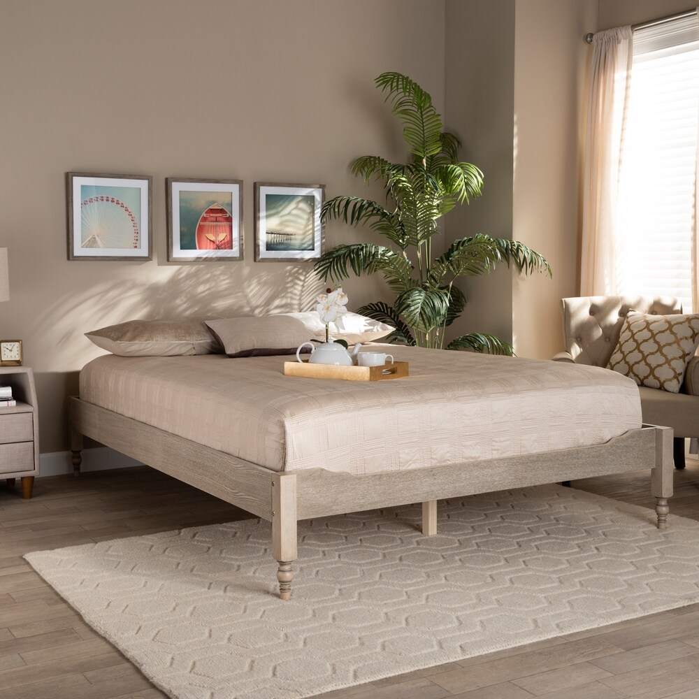 The Gray Barn Melanie Mount French Bohemian Wood Platform Bed Frame