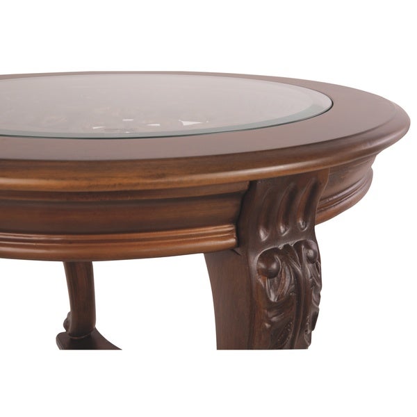 Norcastle Dark Brown Round End Table