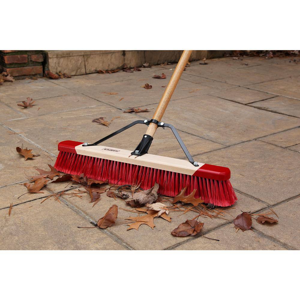 HARPER 24 in. Easy to Assemble All-Purpose Push Broom 3424P1