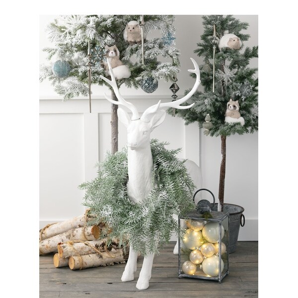 Sullivans 8'4 Artificial Iced Tree，Green