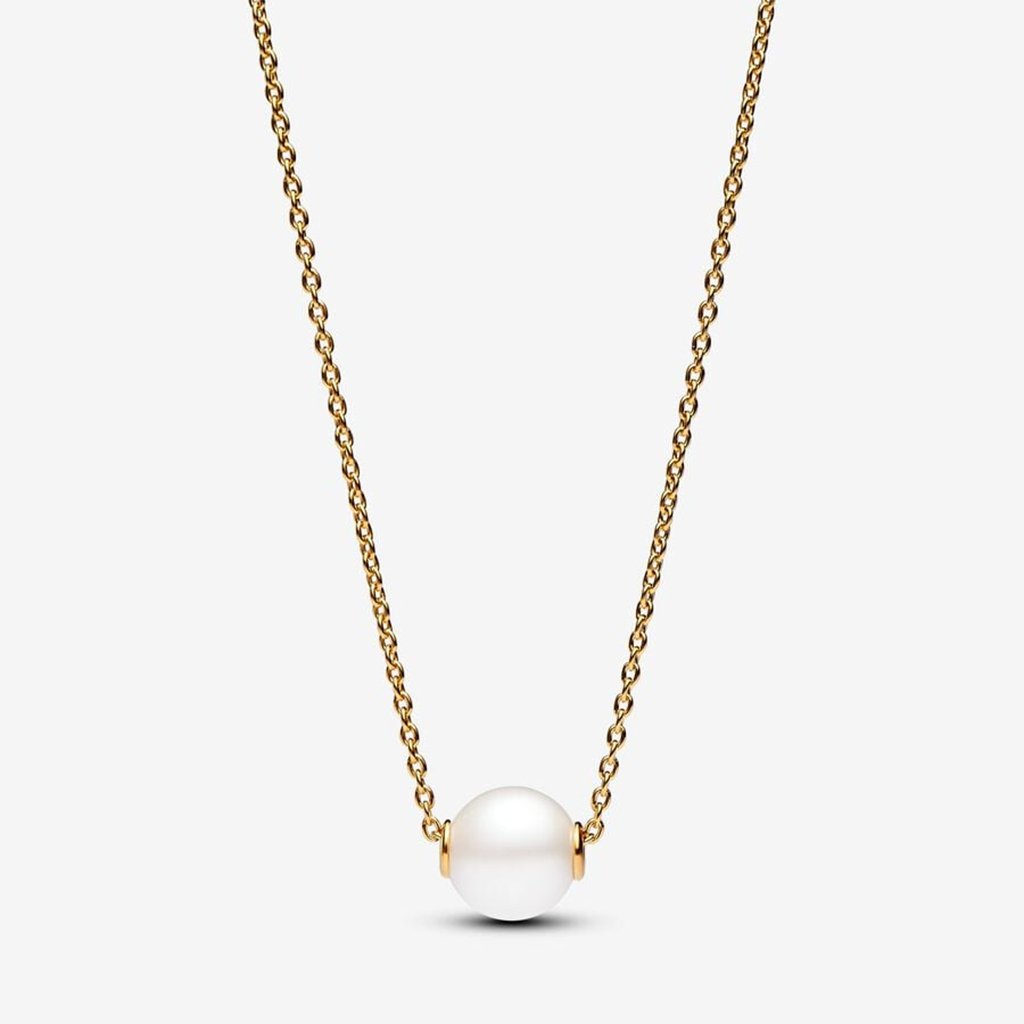 PANDORA  Treated Freshwater Cultured Pearl Collier Necklace - Gold Plated