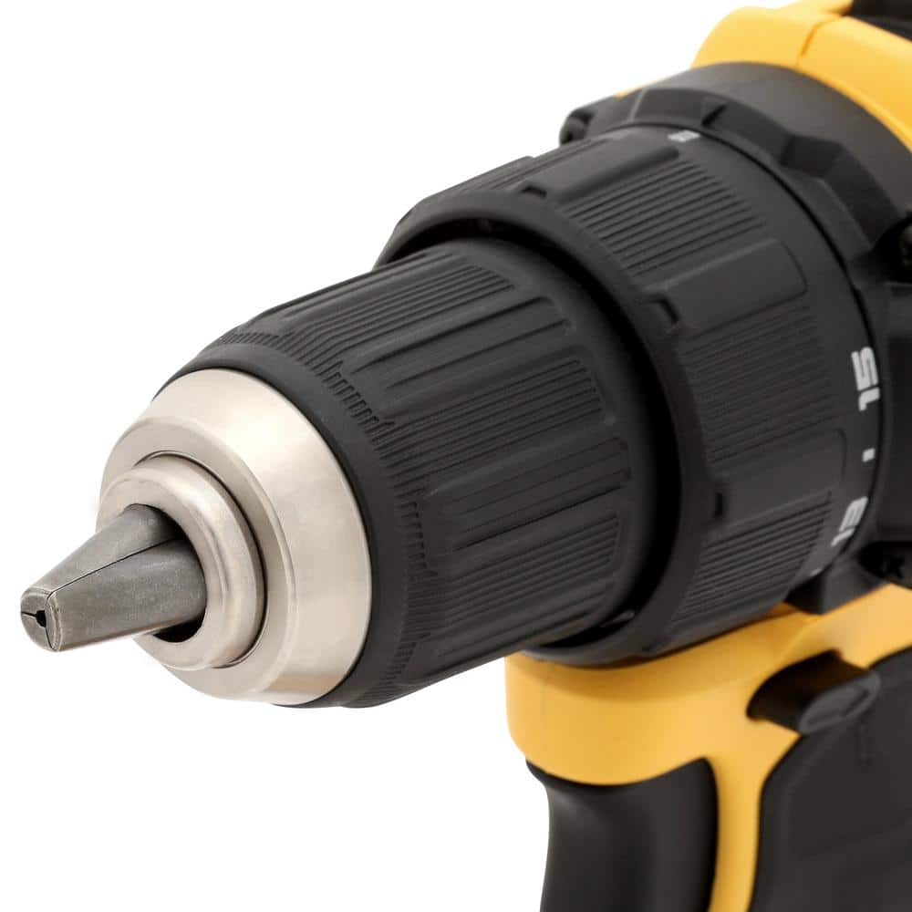 DEWALT ATOMIC 20V MAX Cordless Brushless Compact 1/2 in. Drill/Driver, (2) 20V 1.3Ah Batteries, Charger and Bag DCD708C2