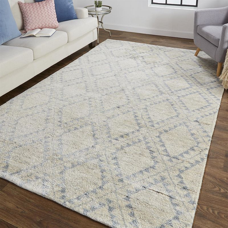 Weave and Wander Bahar Diamond Hand-Knotted Wool Rug