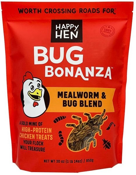 Happy Hen Treats Bug Bonanza Mealworm and Bug Mix Chicken Treats