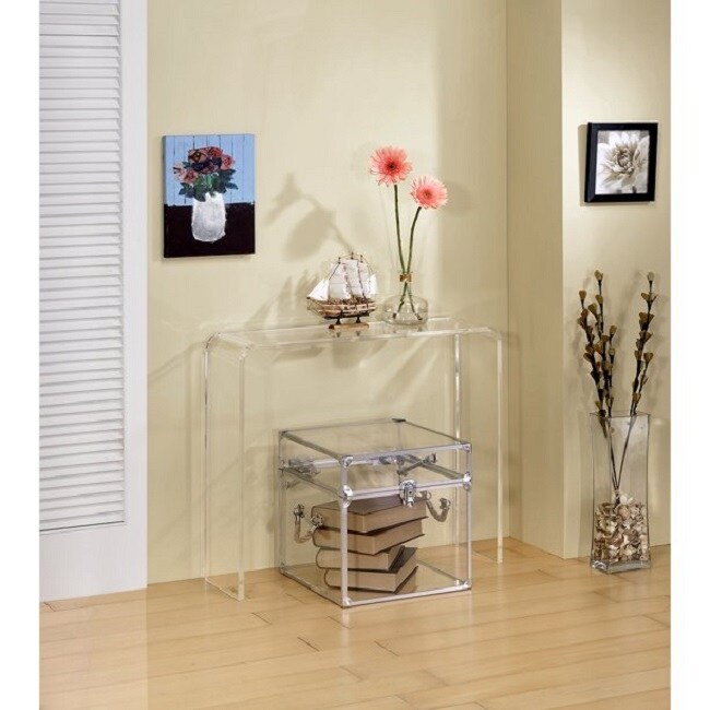 Acrylic Small Console Table   30\