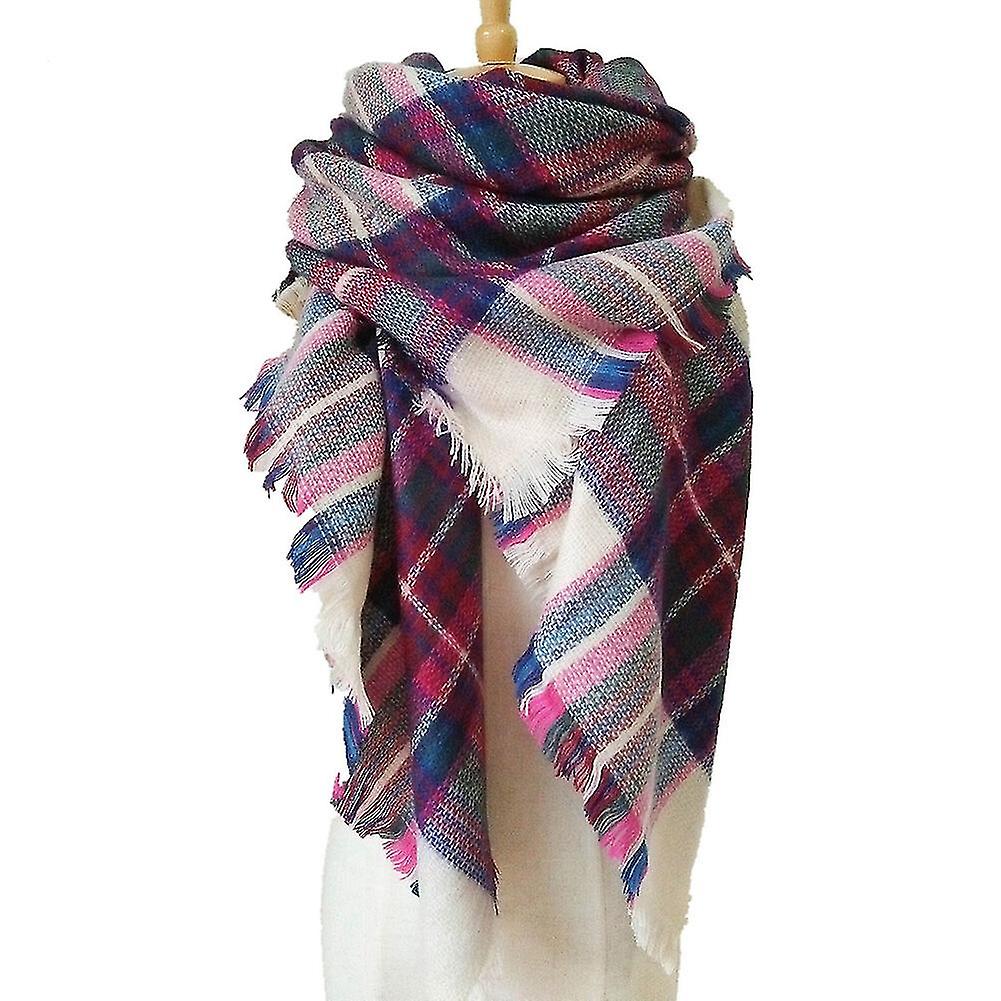 Women's Winte Check Shawls Wraps