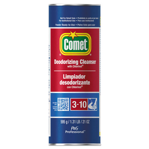 Procter and Gamble Comet Professional Deodorizing Powder with Bleach | 21 oz. Cannister， 24