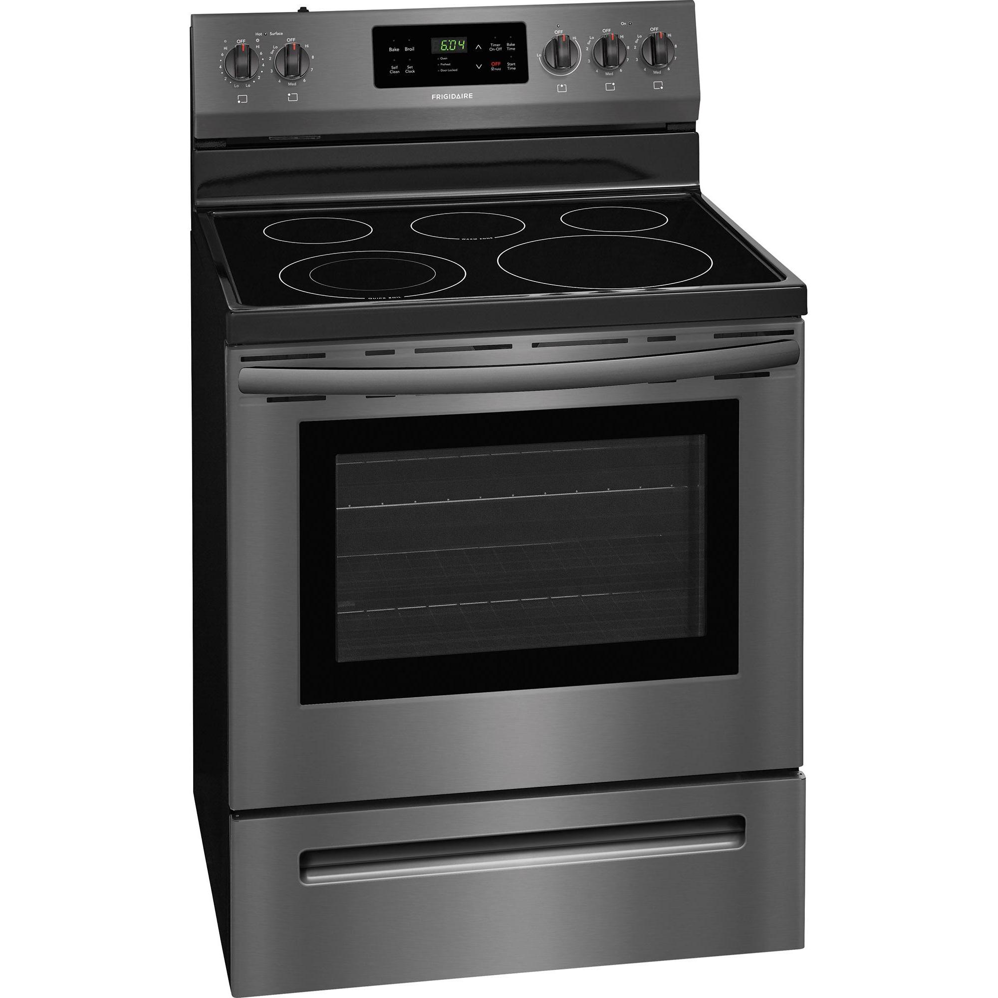 Frigidaire 30-inch Freestanding Electric Range with SpaceWise? Expandable Elements CFEF3054TD