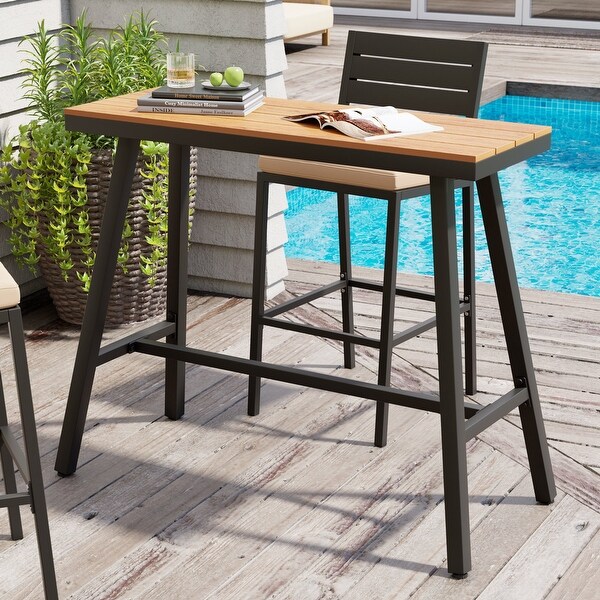 Outdoor Patio Bar Table Bistro Dining Table