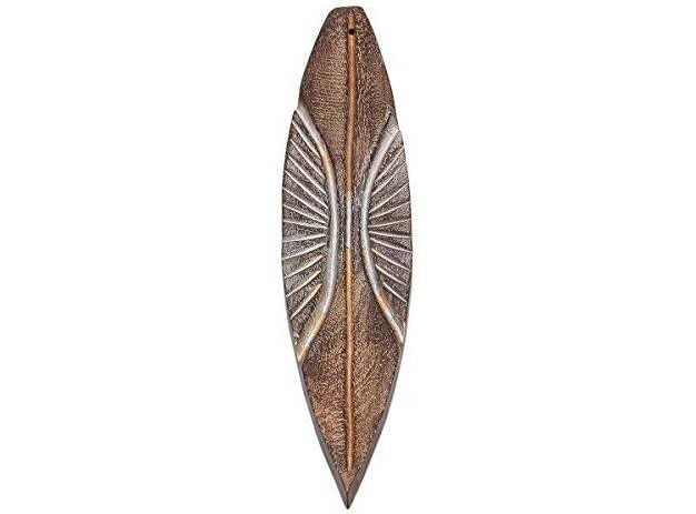 Store Indya Wooden Incense Stick Holder With Handmade Floral Brass Ash Catcher Incense Tray Stand black