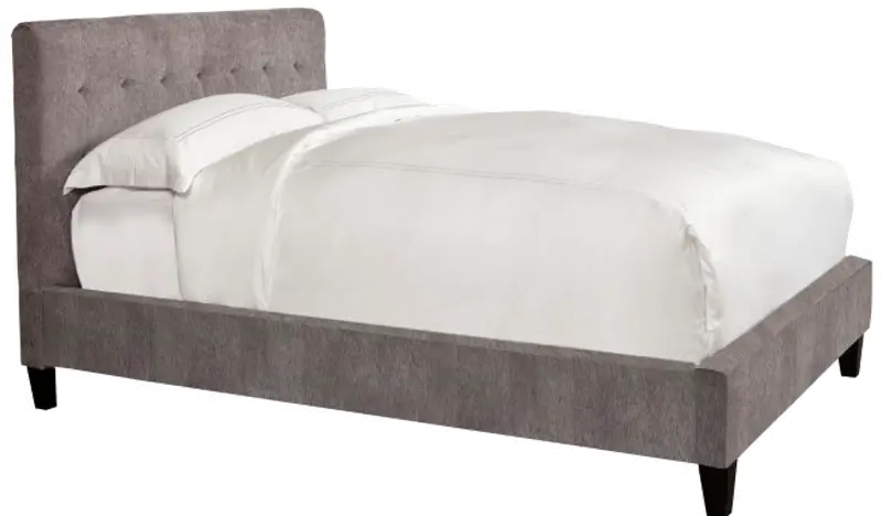 Iris Gray Queen Upholstered Bed