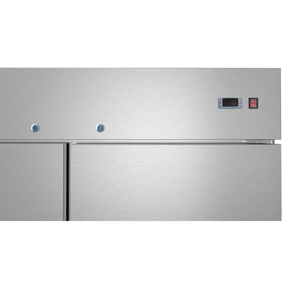 KoolMore 54 Inch 2 Door Stainless Steel Reach in Commercial Freezer 47 cu. ft.