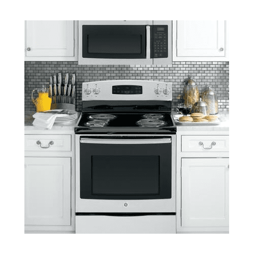 GE JVM3160RFSS 30 Over-the-Range Microwave Oven with 1.6 cu. ft. Capacity 2-Speed 300 CFM Venting in Stainless Steel