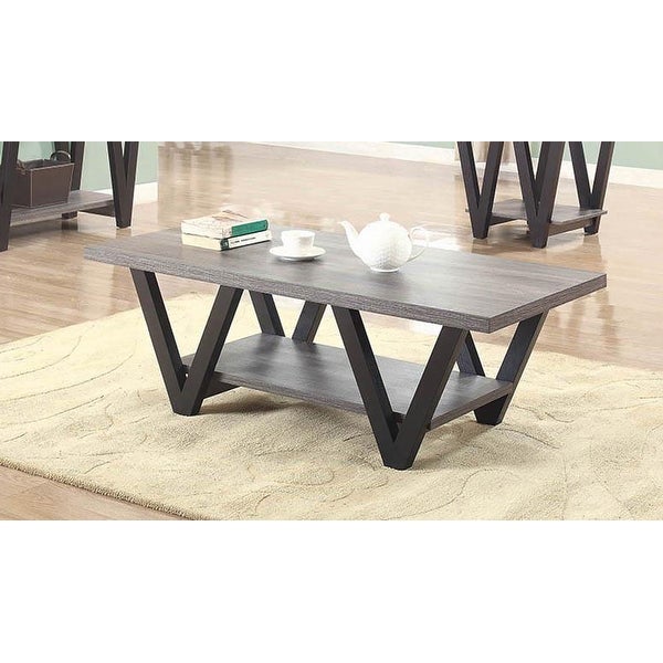 Alexia Black and Grey Angled Leg Coffee Table