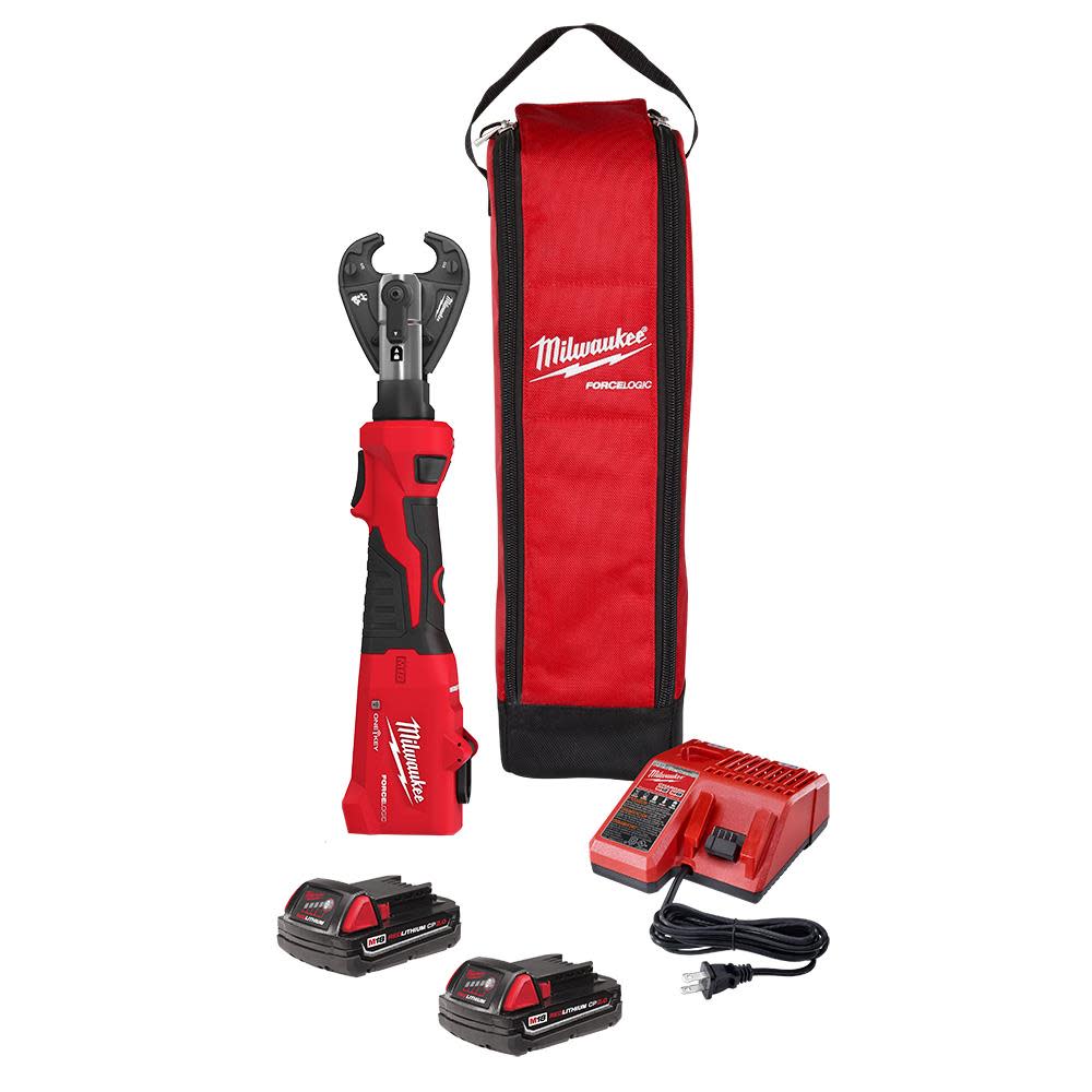 Milwaukee M18 FORCE LOGIC 6T Linear Utility Crimper Kit with Snub Nose Jaw 2978-22 from Milwaukee