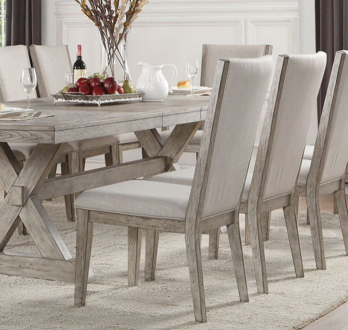 Acme Rocky Side Chair in Gray Oak  Set of 2   Farmhouse   Dining Chairs   by GwG Outlet  Houzz