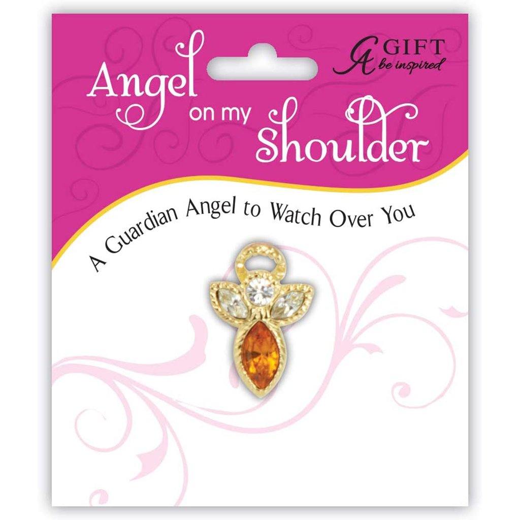 Cathedral Art  Birthstone Pin-November - Topaz