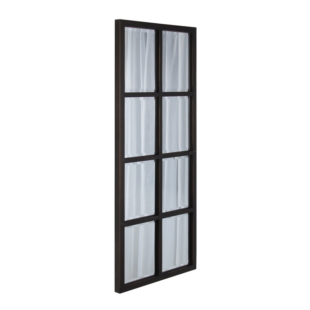 Porch   Den Cottonwood 8 pane Window Framed Wall Mirror   17x42