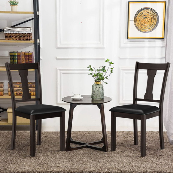 Costway 75623981 Set of 2 Dining Room Chair with R...