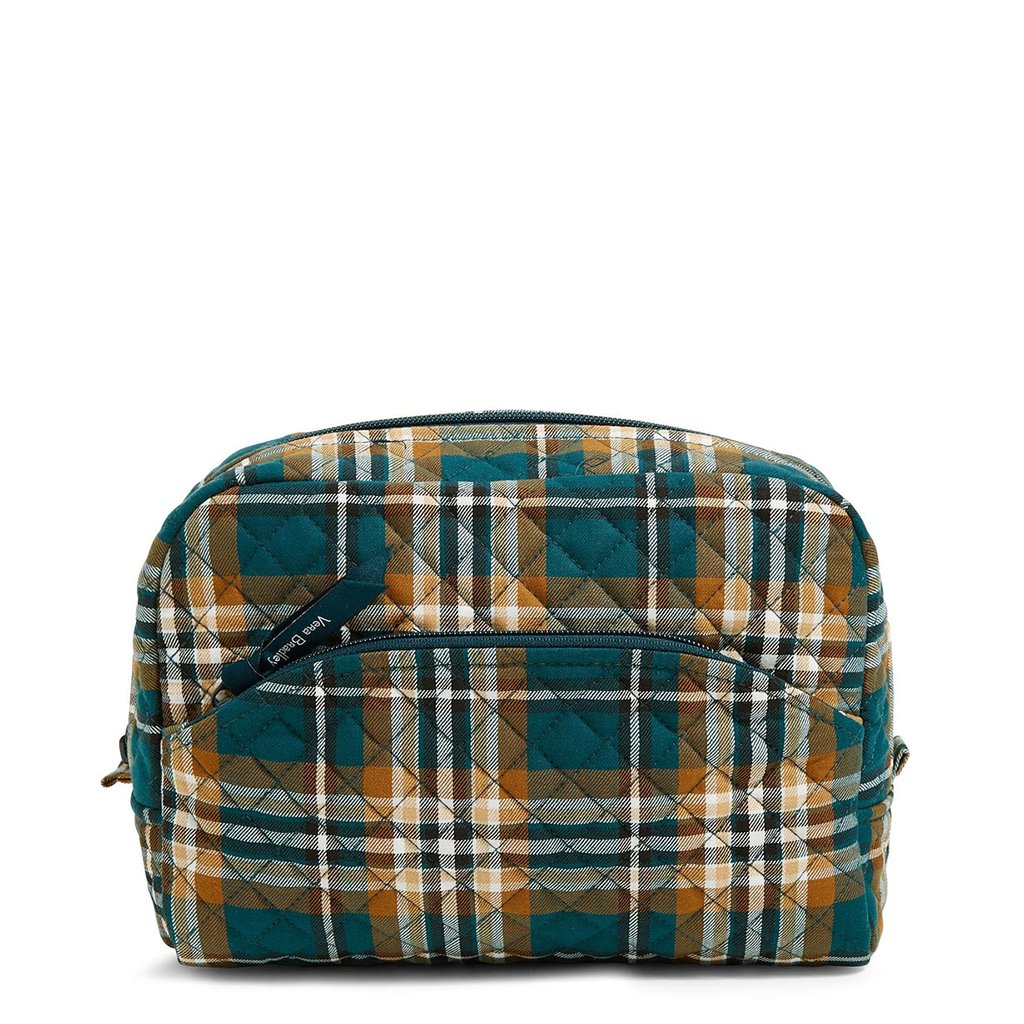 Vera Bradley  Large Cosmetic Bag in Orchard Plaid