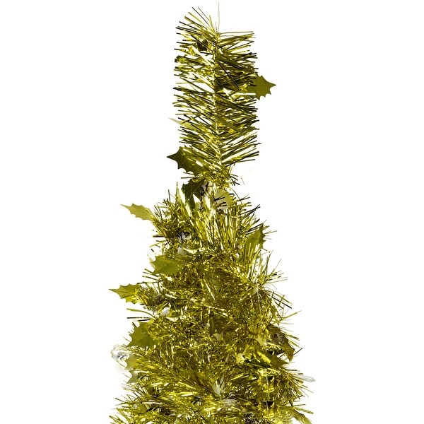 6' Tinsel PopUp Artificial Christmas Tree Unlit