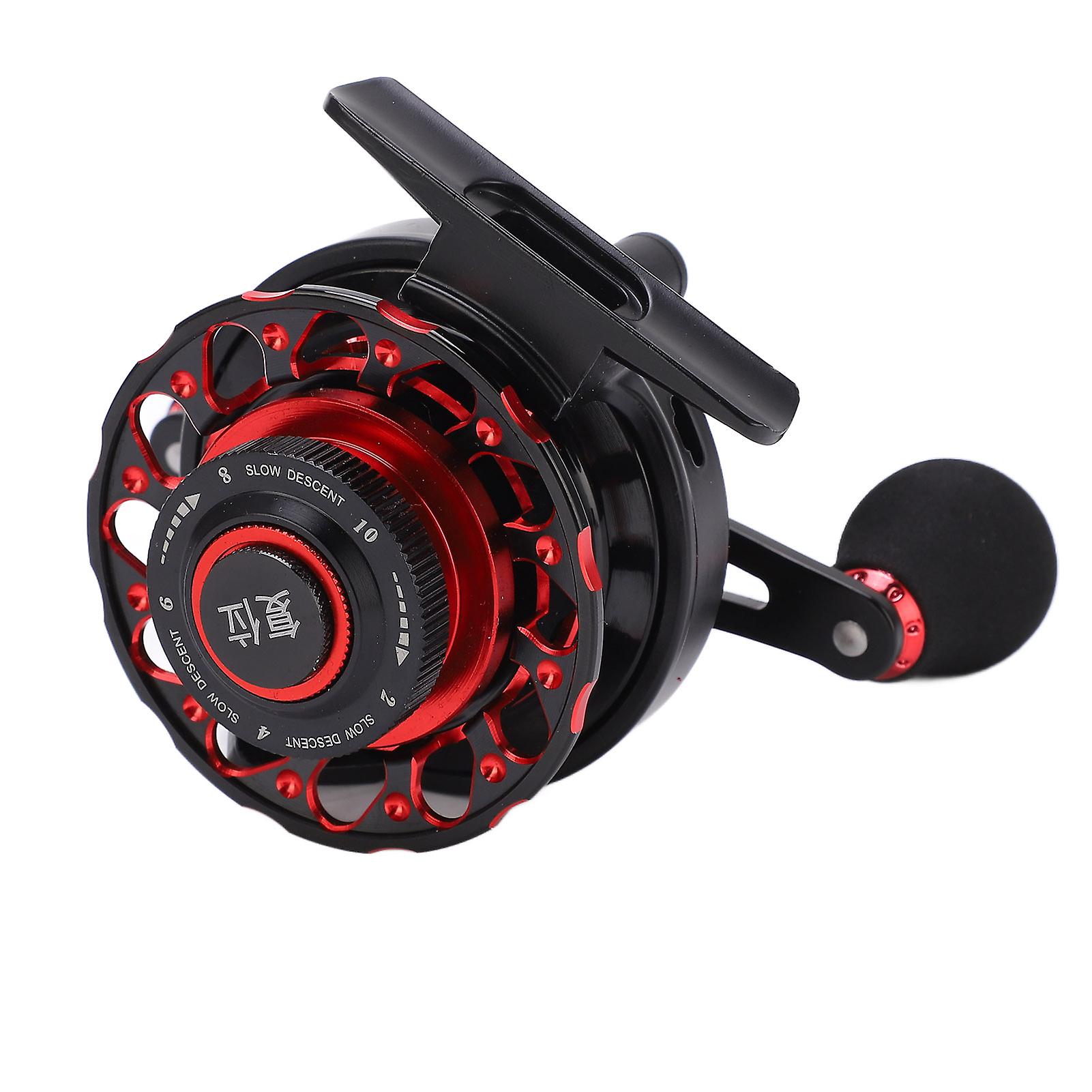 Fishing Reel Wheel Baitcasting Reel 3.6:1 Gear Ratio Raft All Metal Wheel Ice Fishing For Freshwater Seawaterleft Handed Without Digital Display