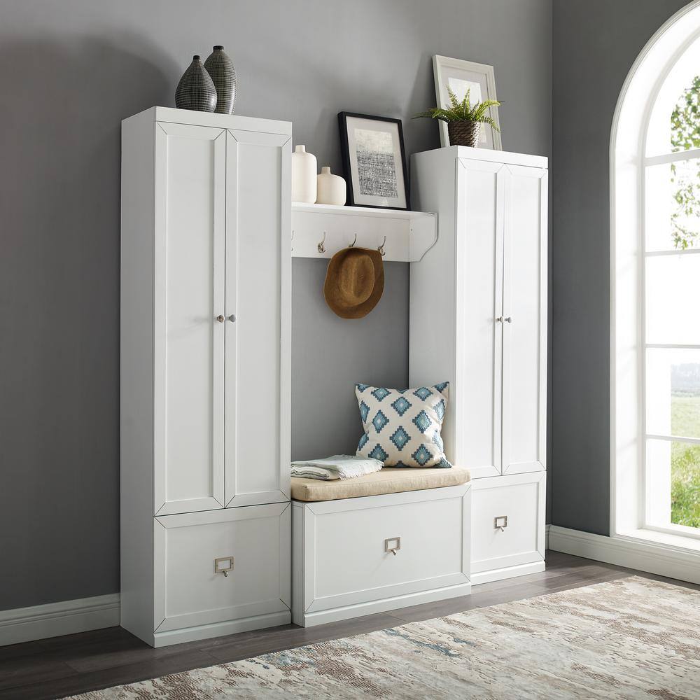 CROSLEY FURNITURE Harper White 4-Piece Entryway Set KF31015WH