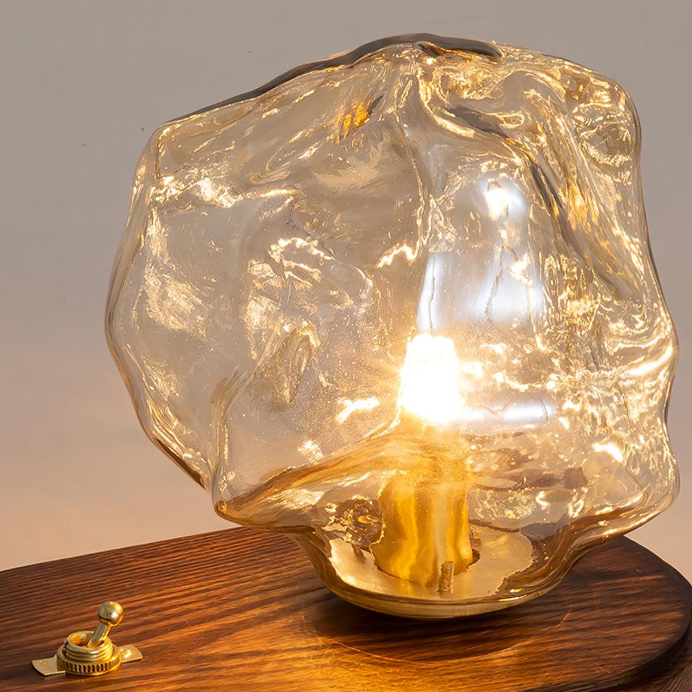 Ice Stone Glass Table Lamp