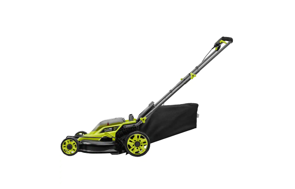 RYOBI P1190VNM ONE+ HP 18V Brushless 16 in. Cordless Battery Walk Behind Push Lawn Mower with (2) 4.0 Ah Batteries and (1) Charger