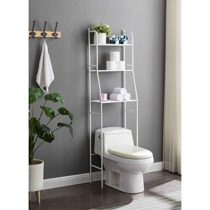 FC Design Metal Frame Bath Etagere with 3 Shelves