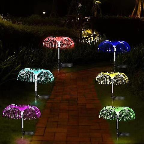 Miman 1pc Solar Garden Lights Outdoor Flower Lights Waterproof 7 Color Changing