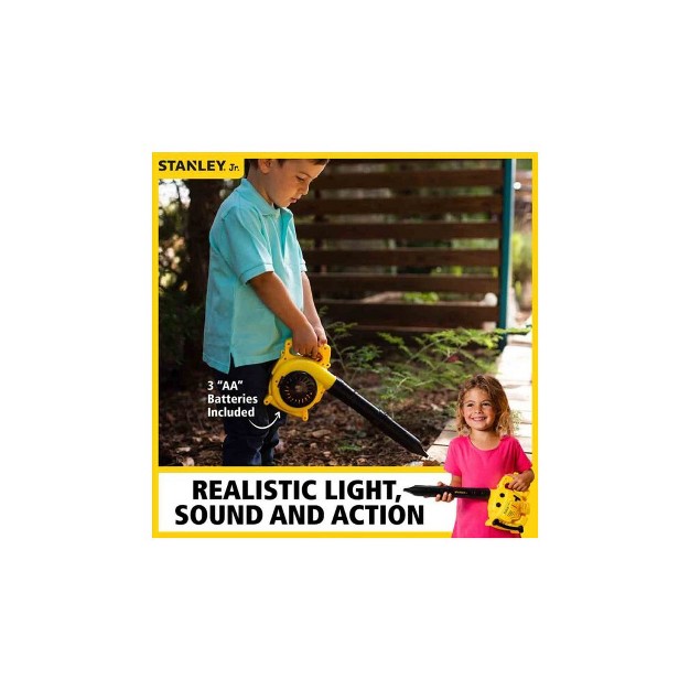 Stanley Jr Rp007 sy Battery Powered Leaf Blower Toy With 3 Batteries aa