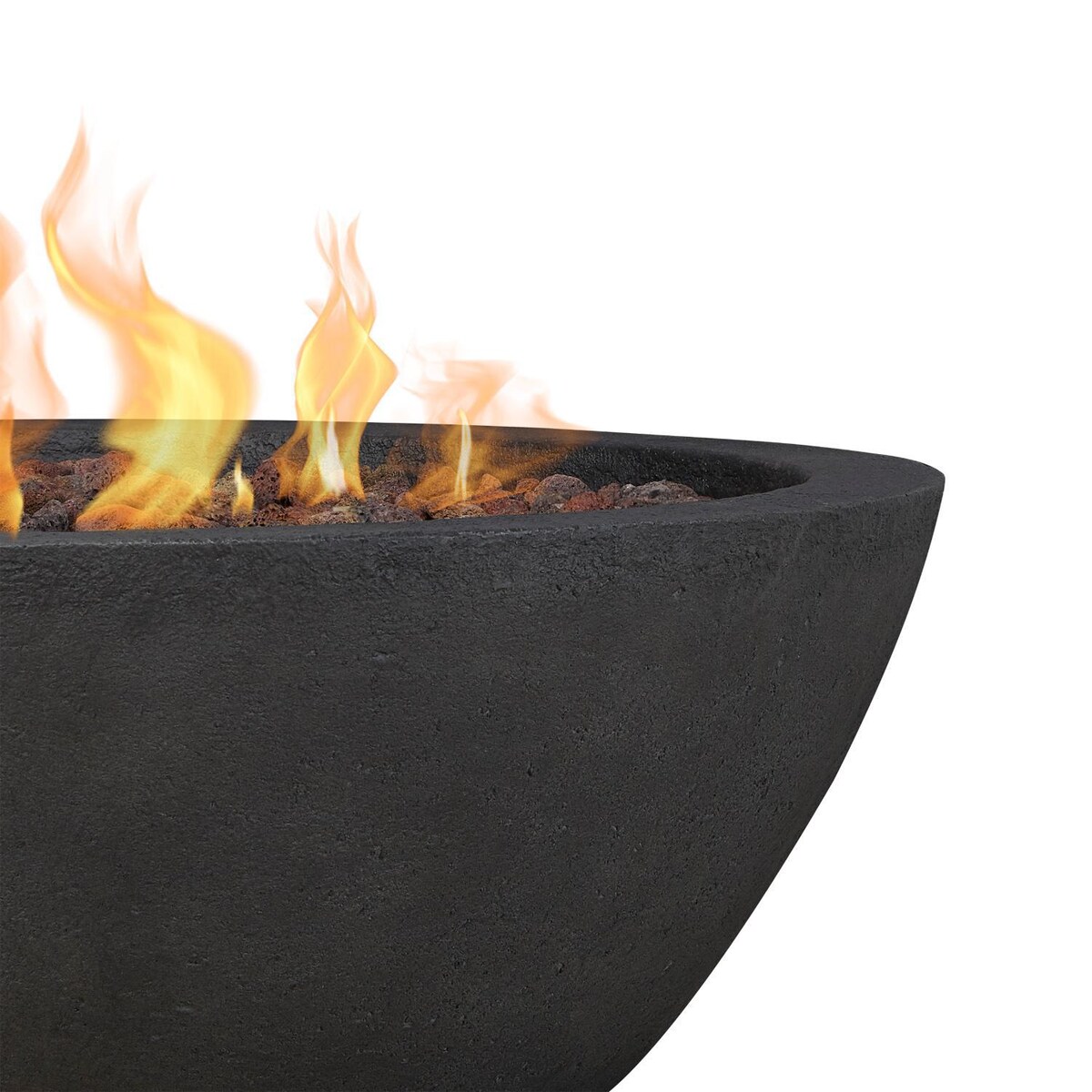 Lakeview Creekwood 36-Inch Round Natural Gas Fire Bowl