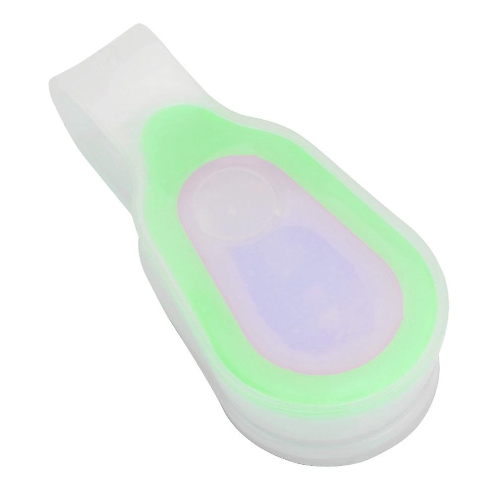 Silicone Gel Night Cycling Running Backpack Safety Warning Led Flash Light Lamp(green)