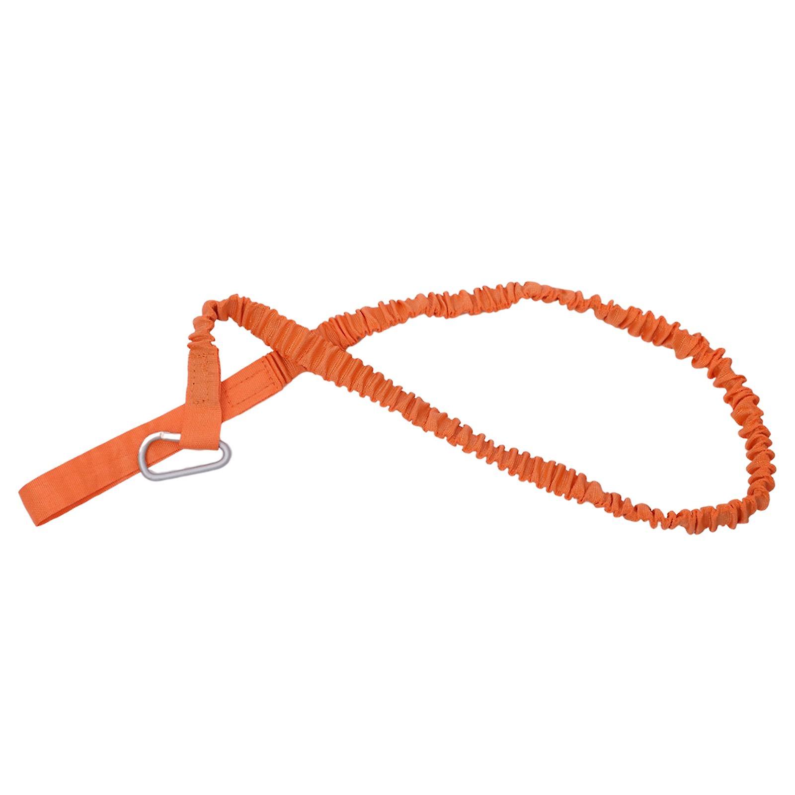 Kayak Paddle Tether Leash With Metal Buckle Clip Kayaking Fishing Leash Rope Orange