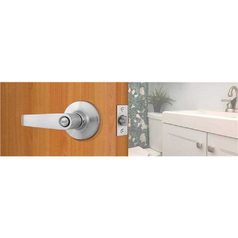 Universal Hardware Universal Hardware Light Duty Commercial Privacy (bedbath) Lever ADA UL 3-Hr Fire ANSI Grade 2 Satin Chrome Finish UH40048