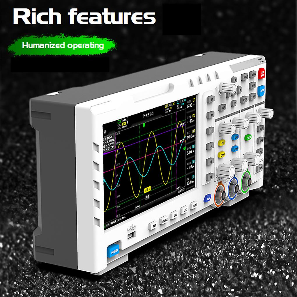 Digital Oscilloscope Dual Channel Input Signal Generator 1gsa/s 100mhz* Bandwidth Sampling Rate Storage Multimeter Oscilloscope