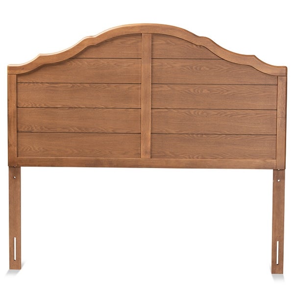 Clive Vintage Traditional Ash Walnut Finished Wood Headboard - - 32969786