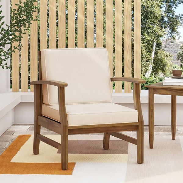 1 Piece Club ChairOutdoor Furniture with Cushion