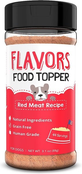 FLAVORS Red Meat Recipe Grain-Free Dog Food Topper and Treat Mix