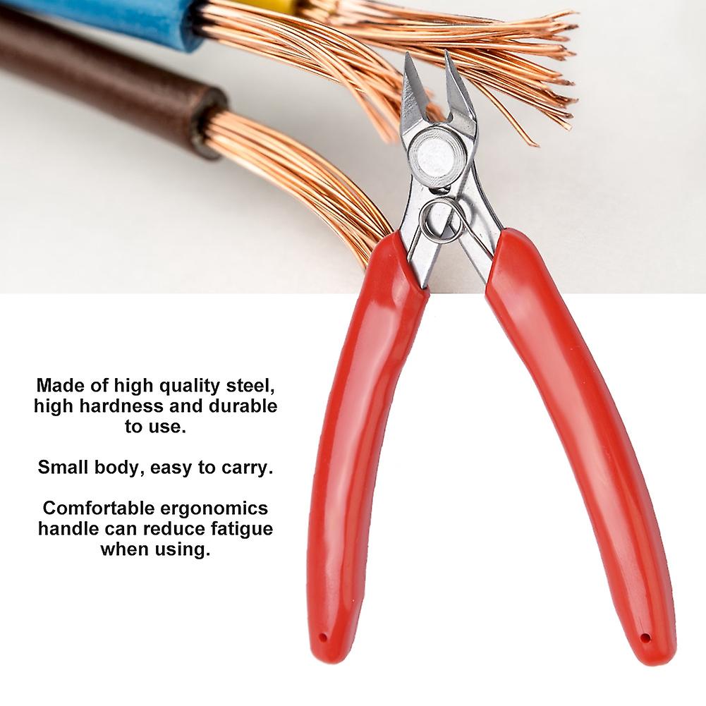 107f1 Mini Electronic Diagonal Pliers Cable Side Cutting Nippers Wire Cutter Hand Tool L