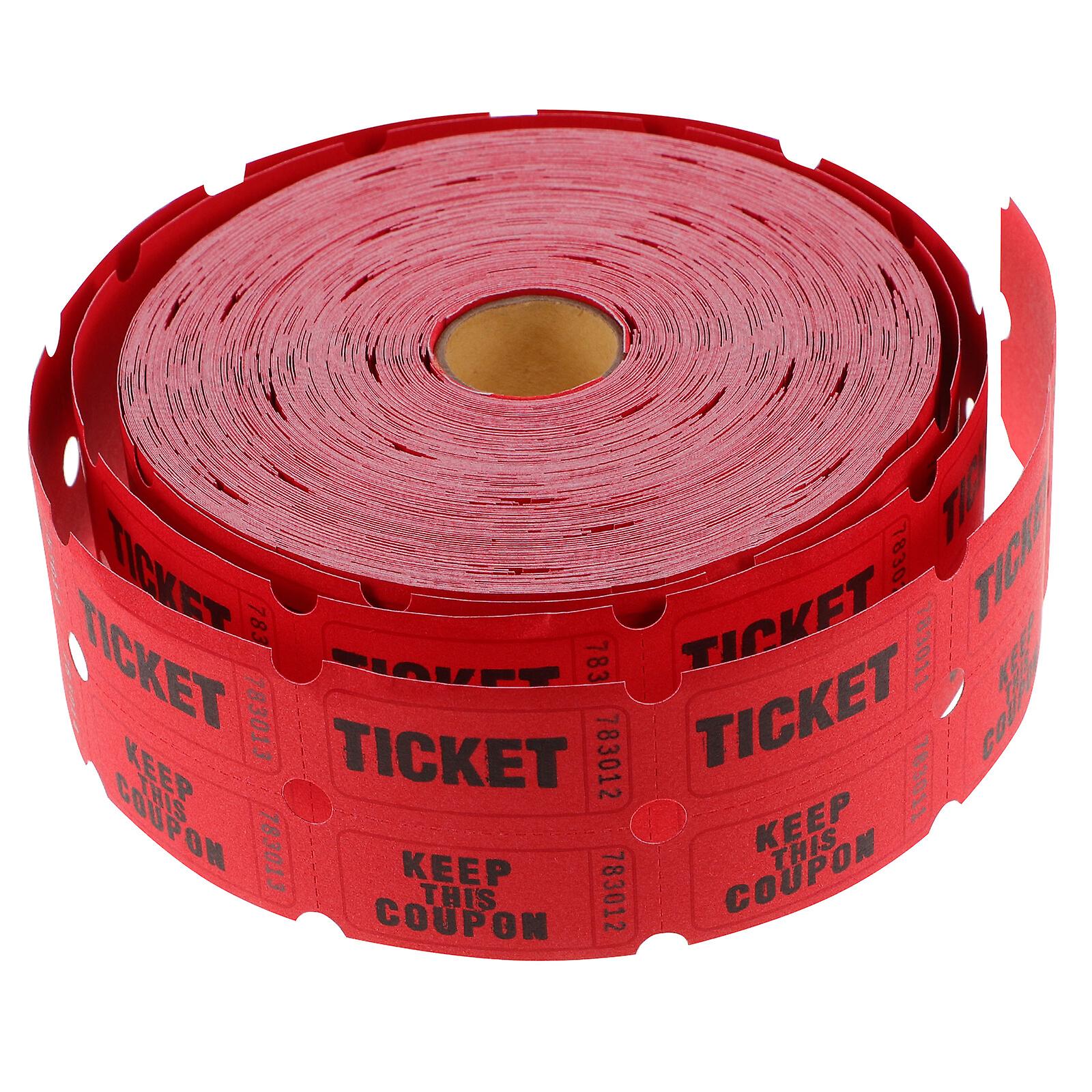 1 Roll Of Raffle Tickets Roll Amusement Park Tickets Universal Tickets Roll Tickets Label Roll