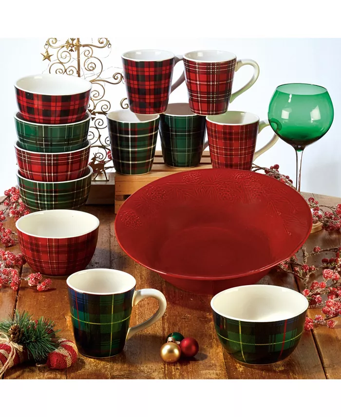 Certified International Christmas Plaid Collection